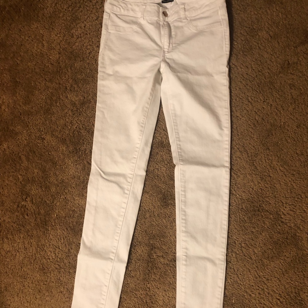 Extra Long White AE Stretch Jeans